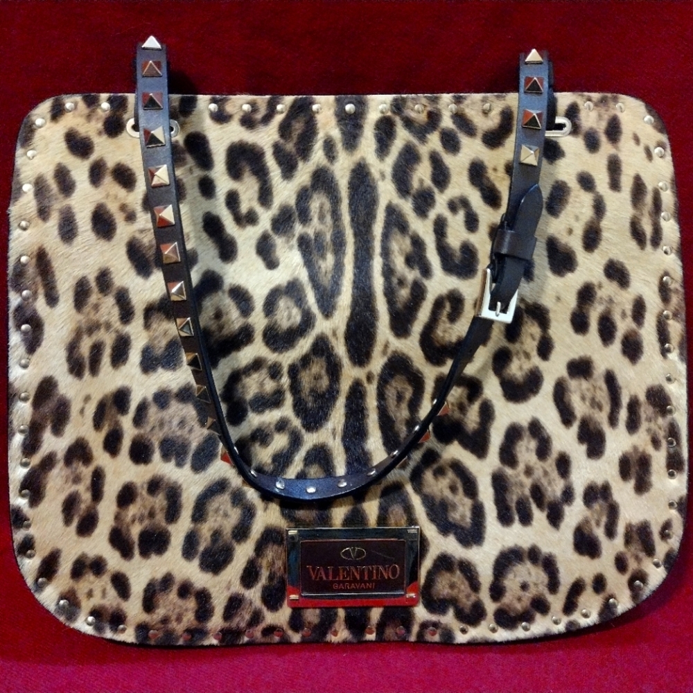 Valentino leopard print purse